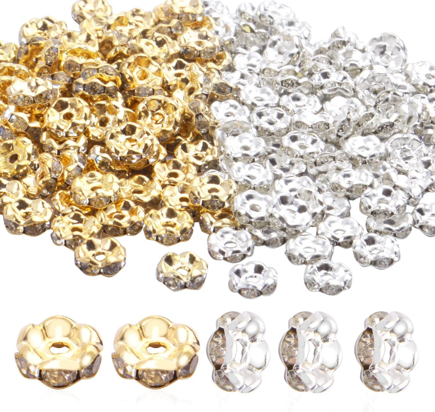 Rhinestone & Pearl Spacers